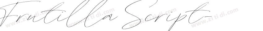 Frutilla Script字体转换